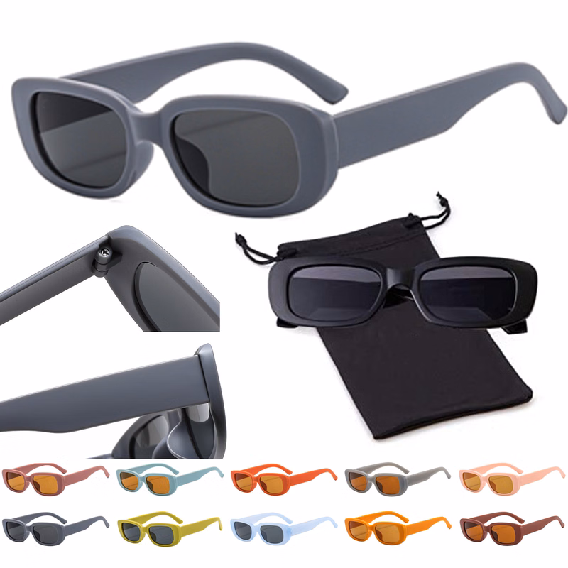 Retro Rectangle Sunglasses for Women