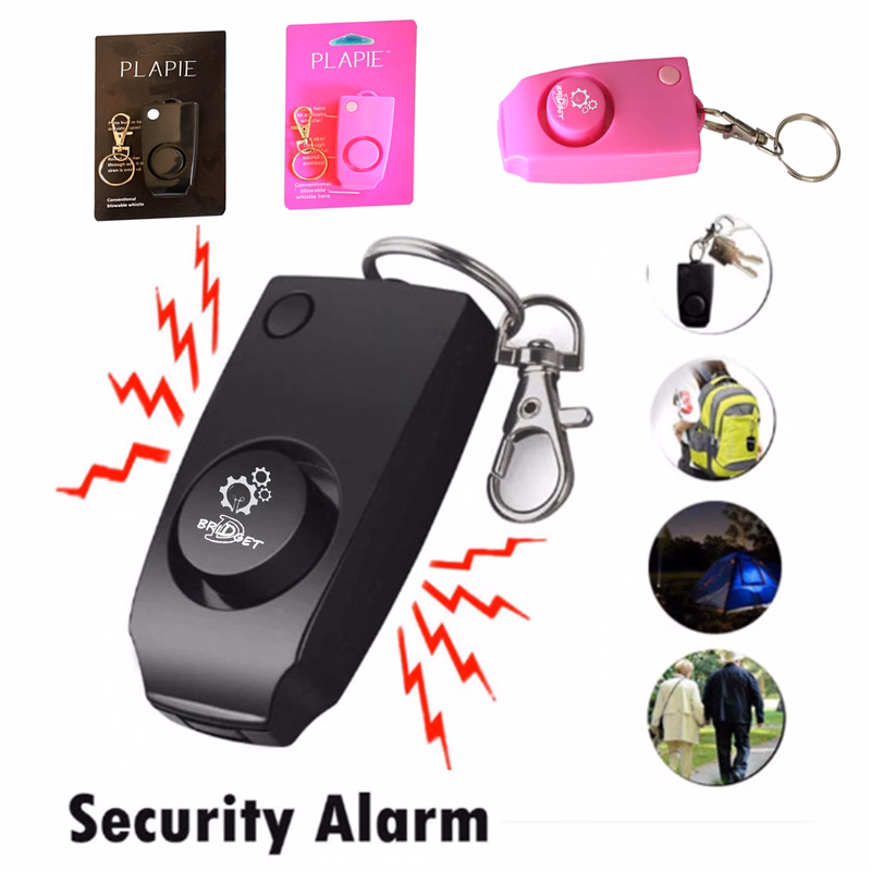 Square Alarm Key Chain