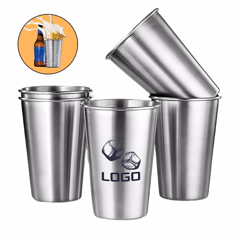MOQ50 12oz Stainless Steel Pint Cup Beer Tumbler