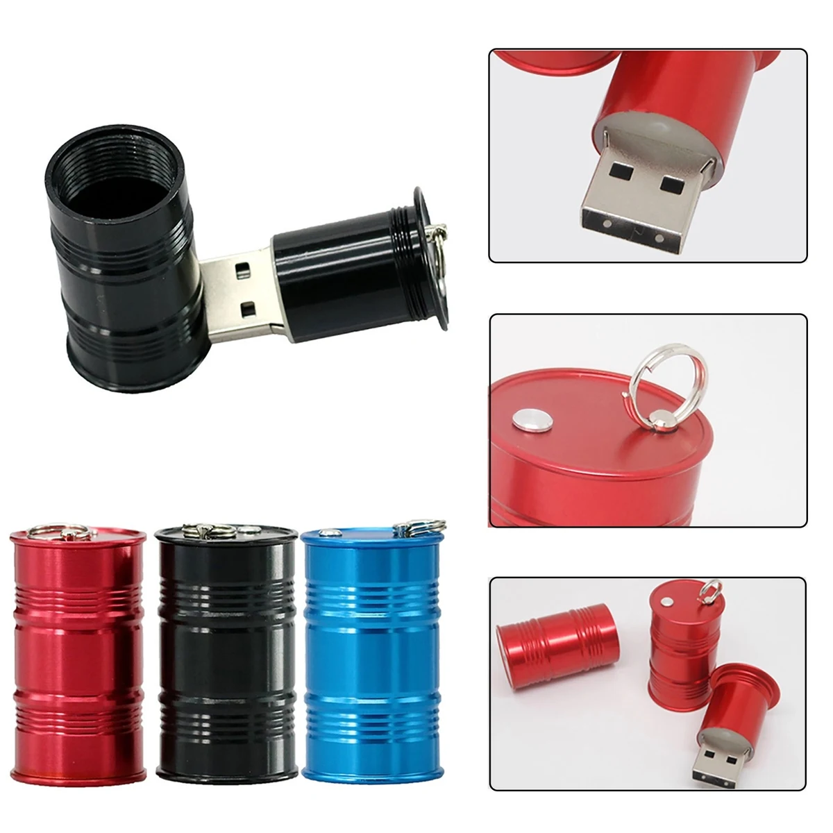 Mini Metal Barrel USB Drive 1