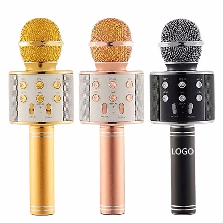 LED Wireless Bluetooth Karaoke Microphone