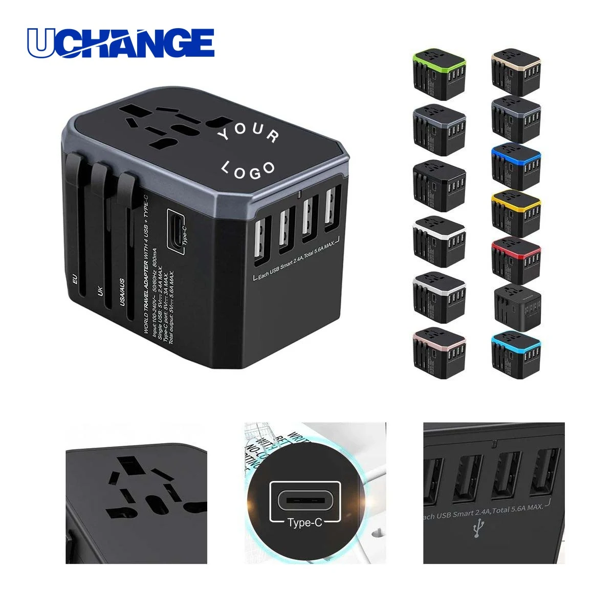Multi Port Charger Tool Durable for Travel and Home Use 1