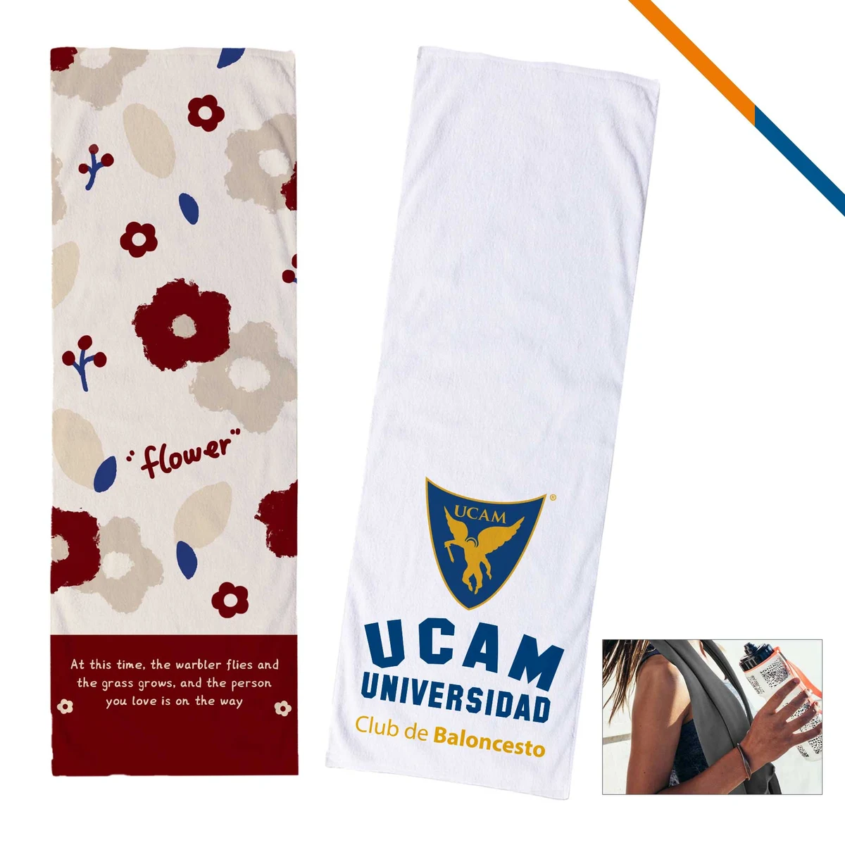 Thainy Cooling Fitness Towel - 36" x 12" 1