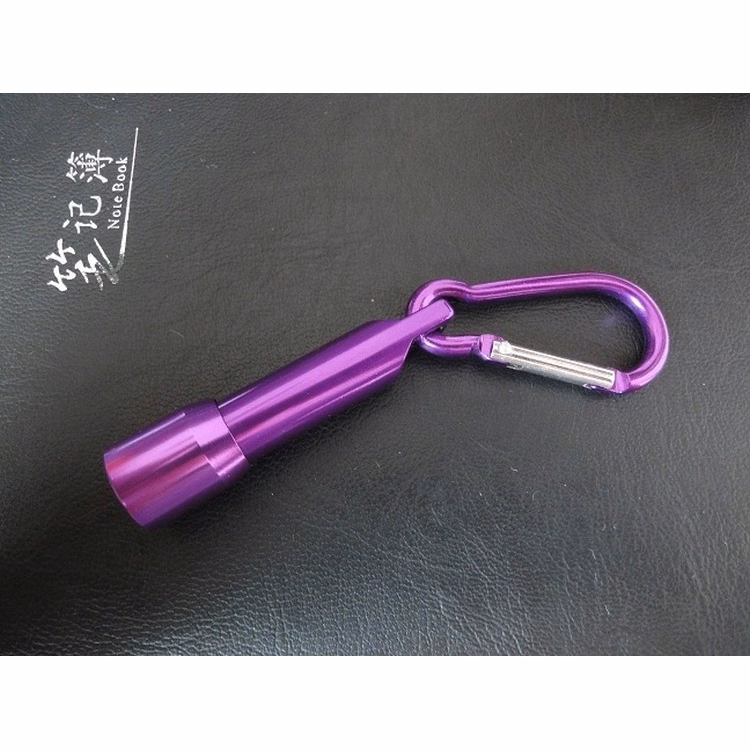 Aluminium Alloy Portable Flashlight with Carabiner