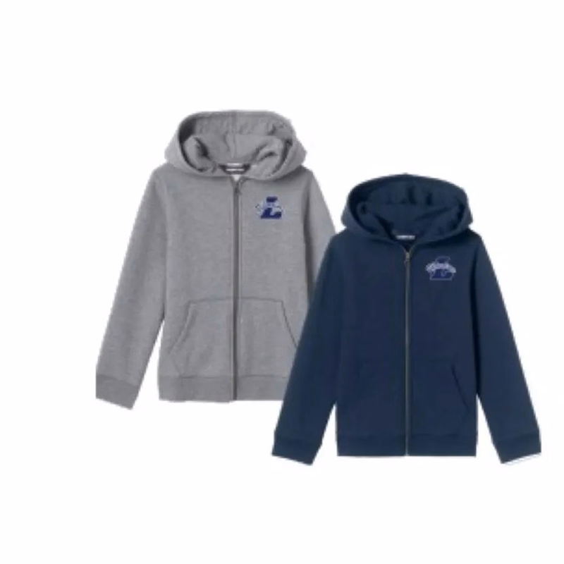 Zip Front Hooded Sweatshirt