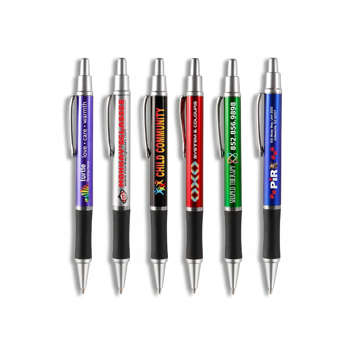 Small Batch -Sleeker Click Pen - Silver Accents 1