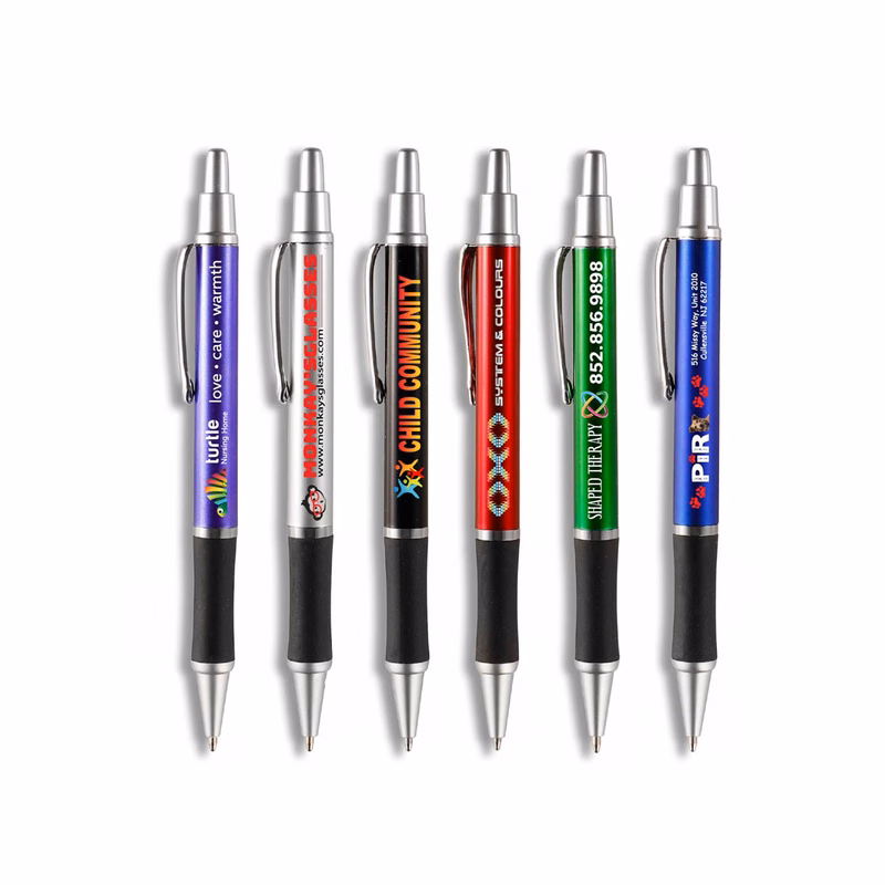 Small Batch -Sleeker Click Pen - Silver Accents