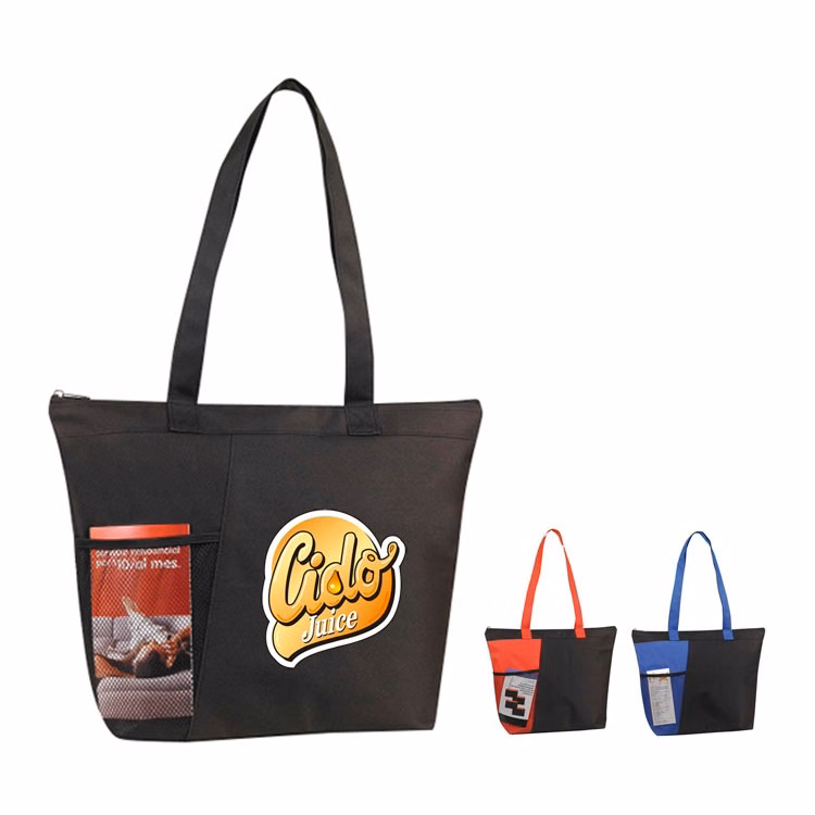 600D Mesh Pocket Tote Bag