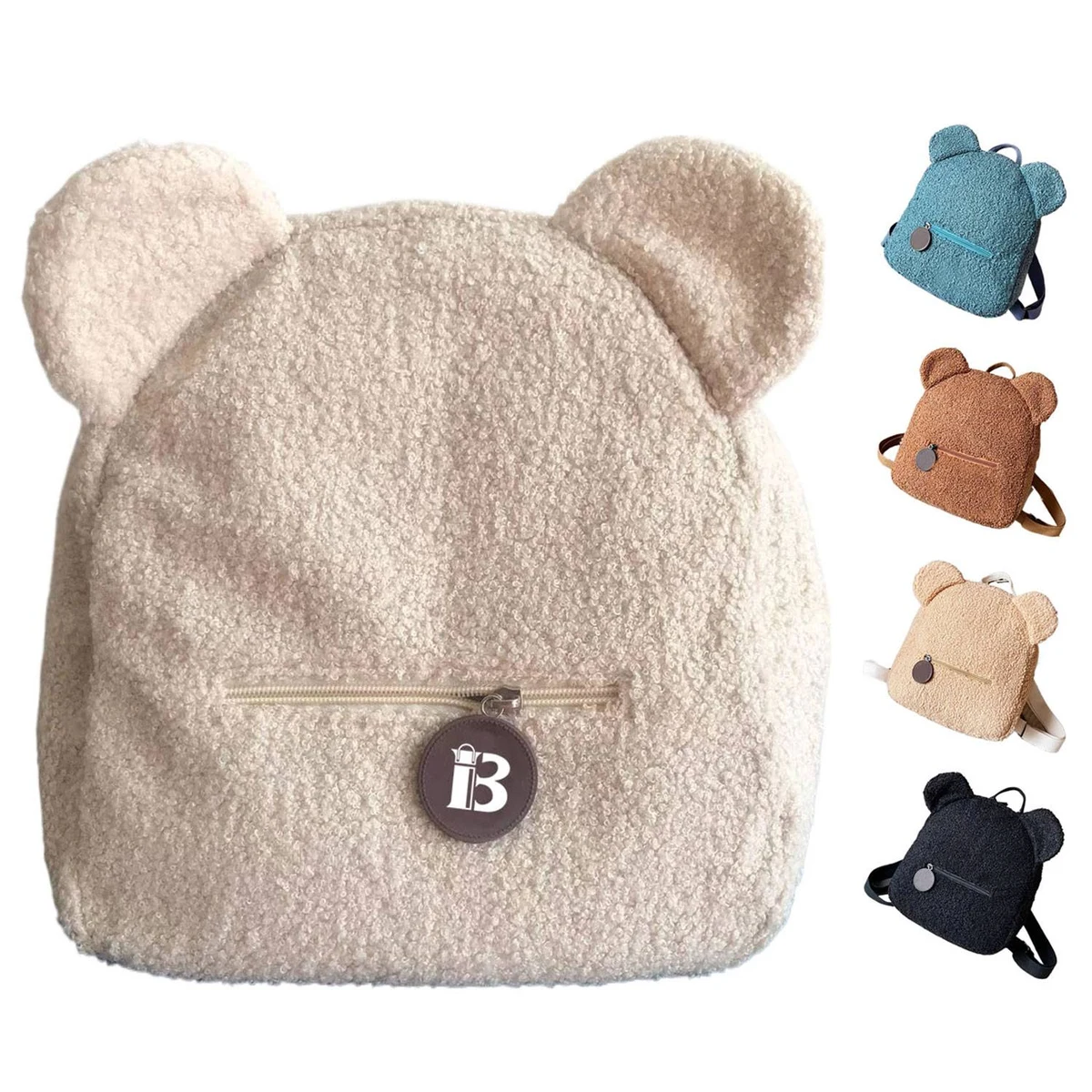Compact Lightweight Adorable Plush Bear Backpack 1