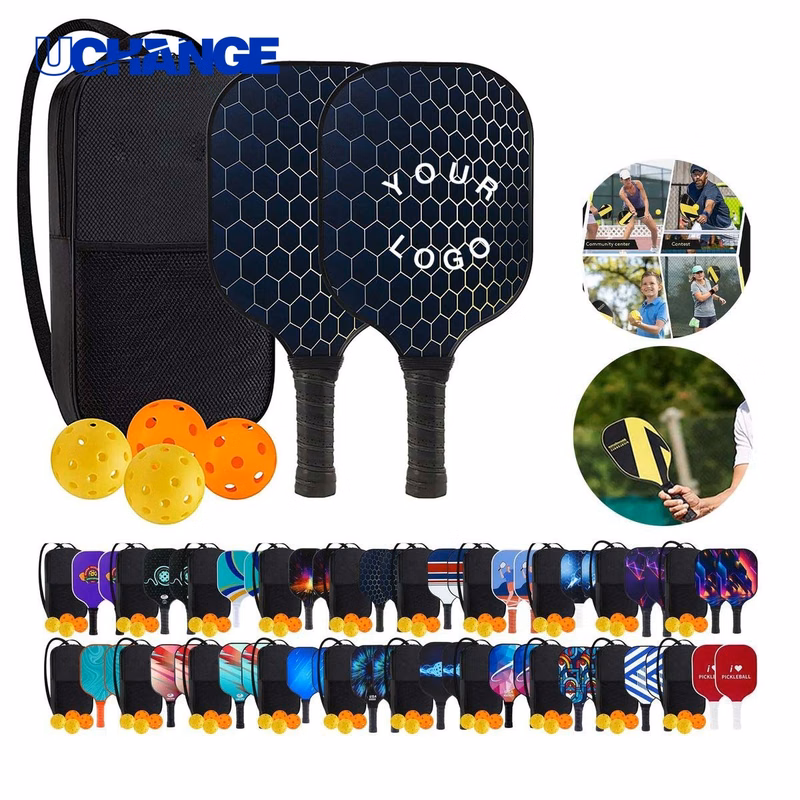 Fiberglass Pickleball Paddle Set with Bag