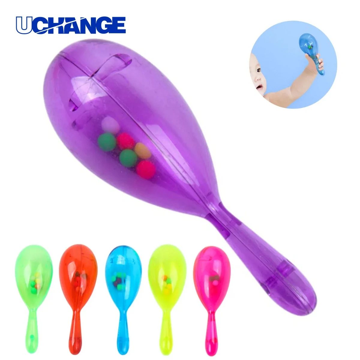 Baby Musical Sand Hammer Rattle Educational Toy 1