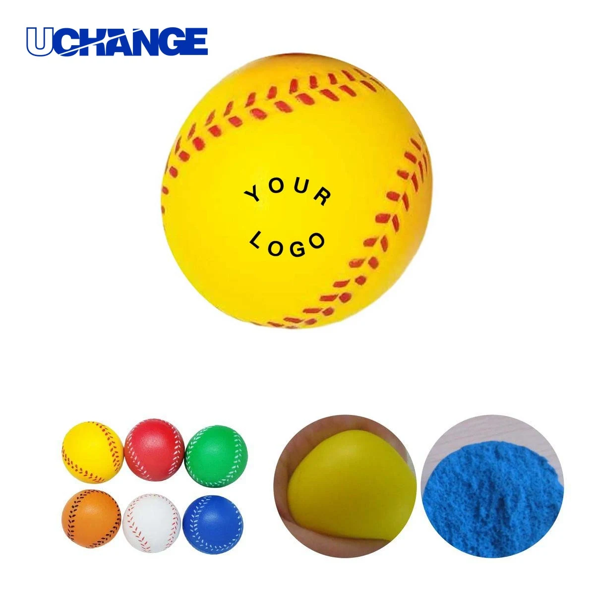 Soft Baseball Stress Relief Ball Toy PU Foam 1