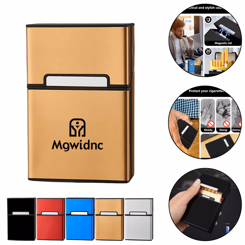 Aluminum Cigarette Case for 20 Regular Cigs