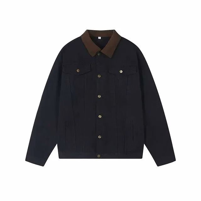 Men's Cotton Canvas Jacket with Pockets