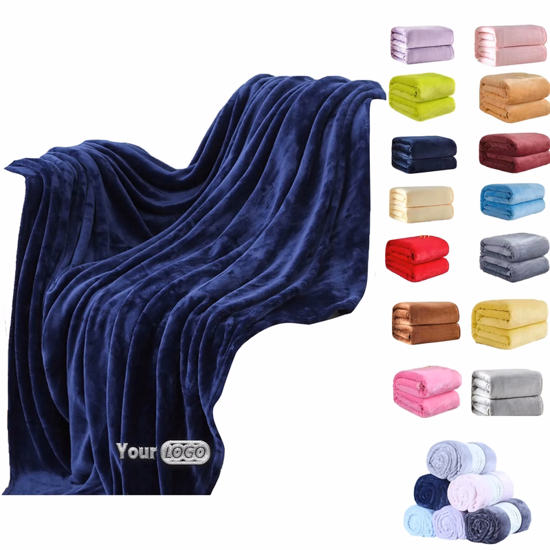 Flannel Solid Color Blanket
