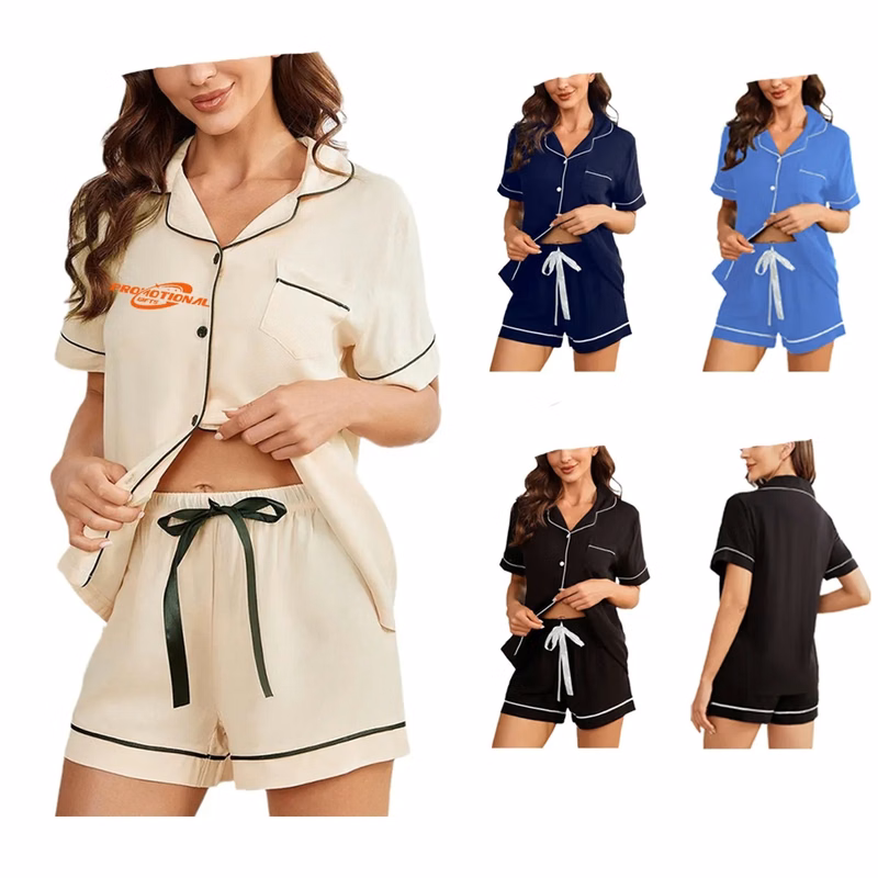 Womens Pajamas Short Sleeve Sleepwear Pj Set