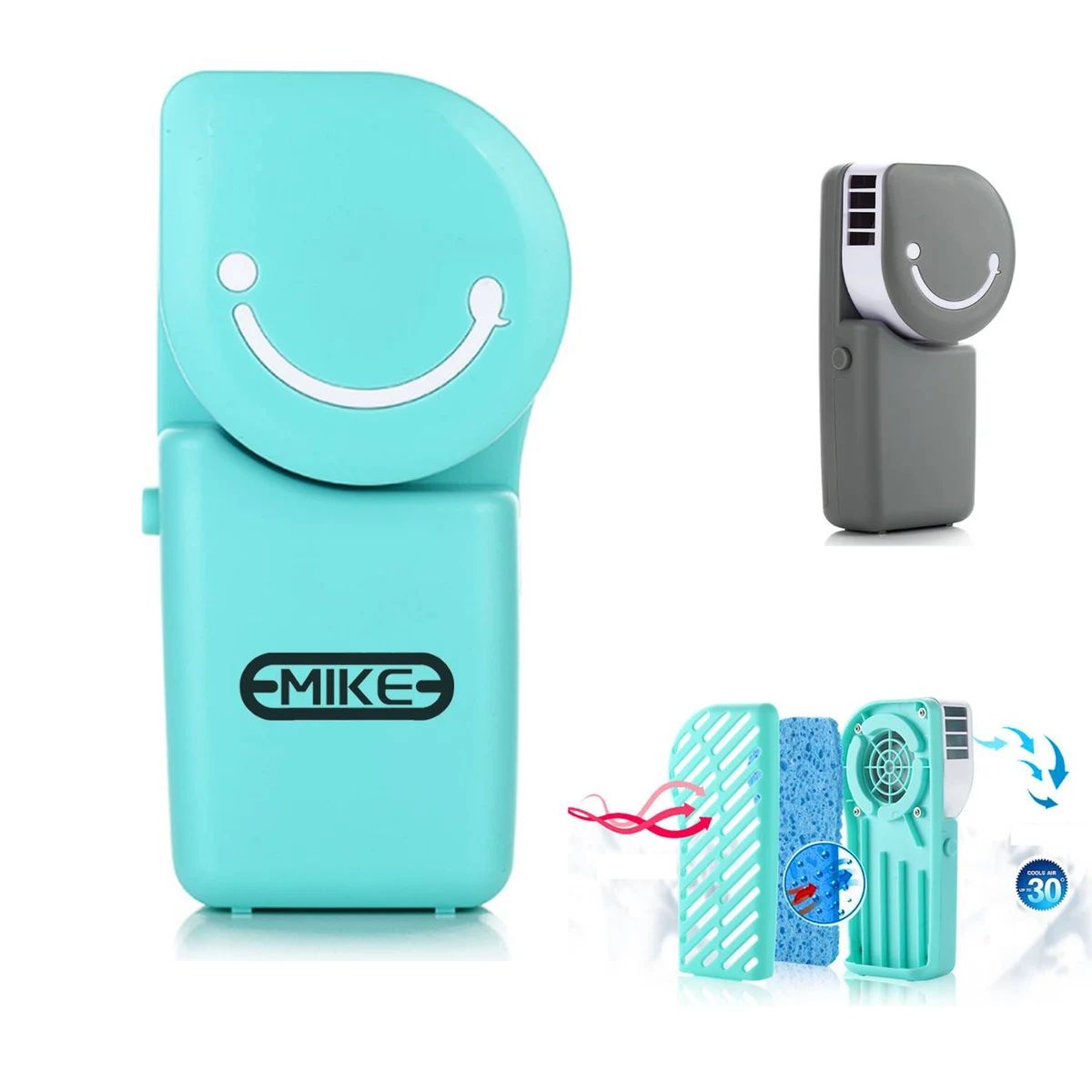 USB charging portable handheld leafless fan 1