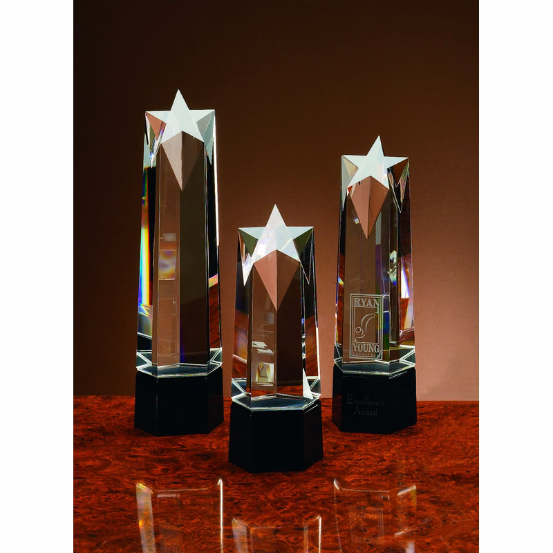 10" Jet Crystal Ultra Star Award