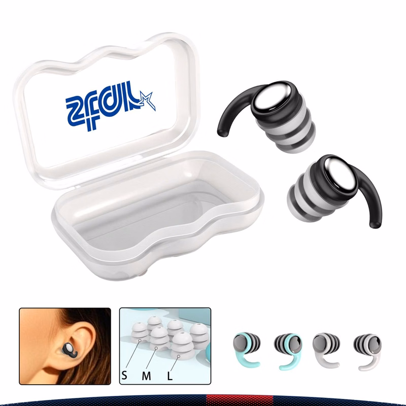 Weymont Triple Flange Stabilizing Winged Earplugs