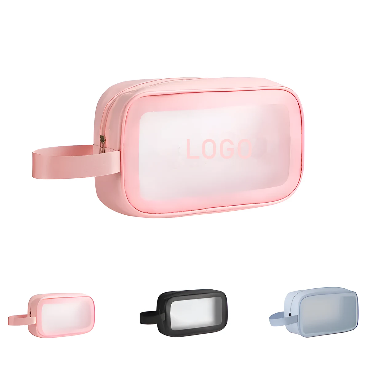 PU Portable Transparent Makeup Bag 1