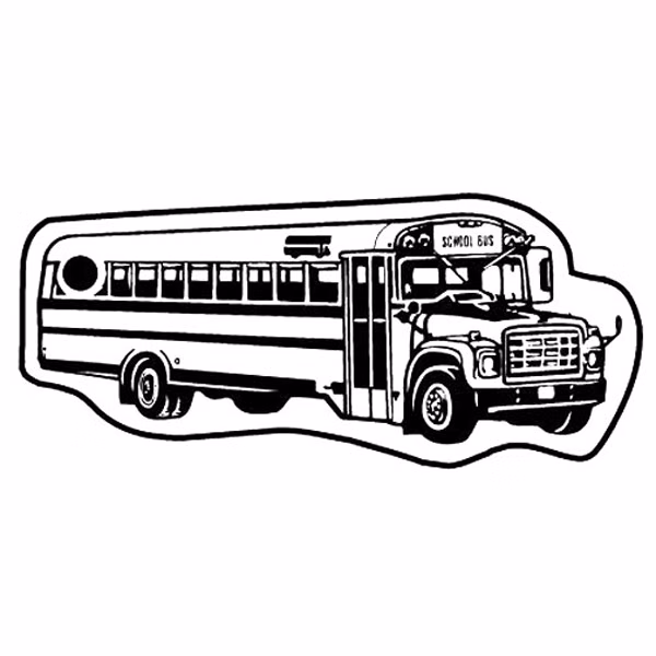 School Bus 5 Key Tag (Spot Color)