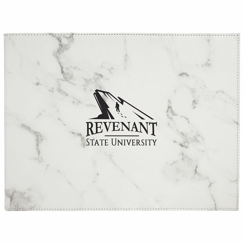 White Leatherette Certificate Holder