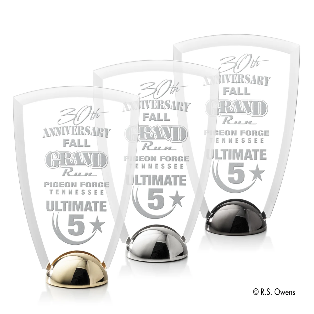 Arch Hemisphere Award - Laser Engraved 1