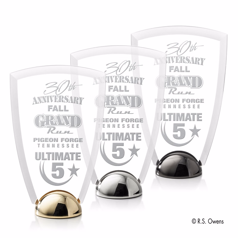 Arch Hemisphere Award - Laser Engraved