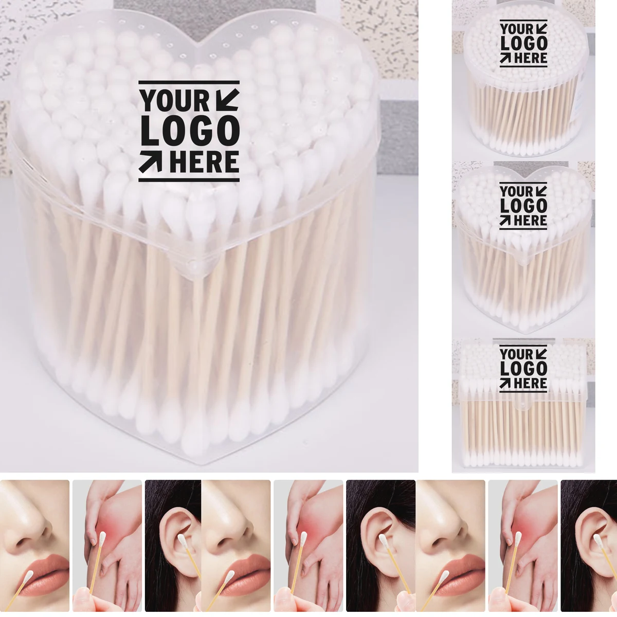 Eco Friendly Bamboo Cotton Swabs 200 Sticks 1