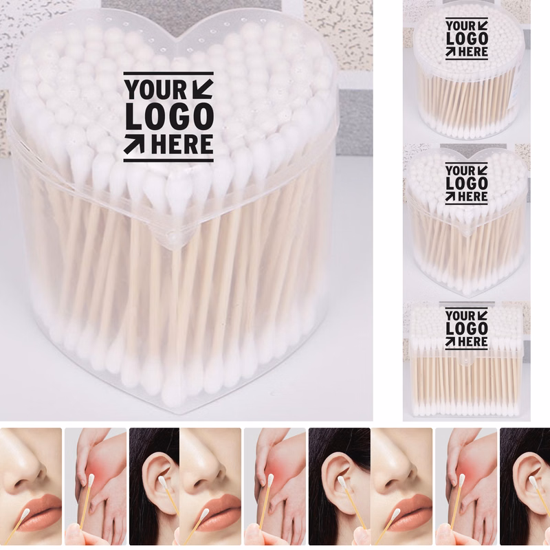 Eco Friendly Bamboo Cotton Swabs 200 Sticks