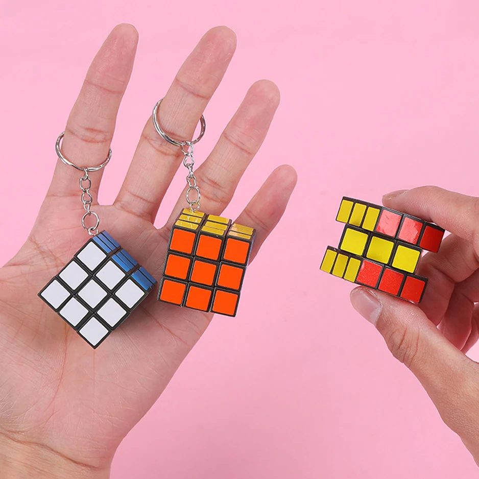 3x3 Speed Cube Keychains 1