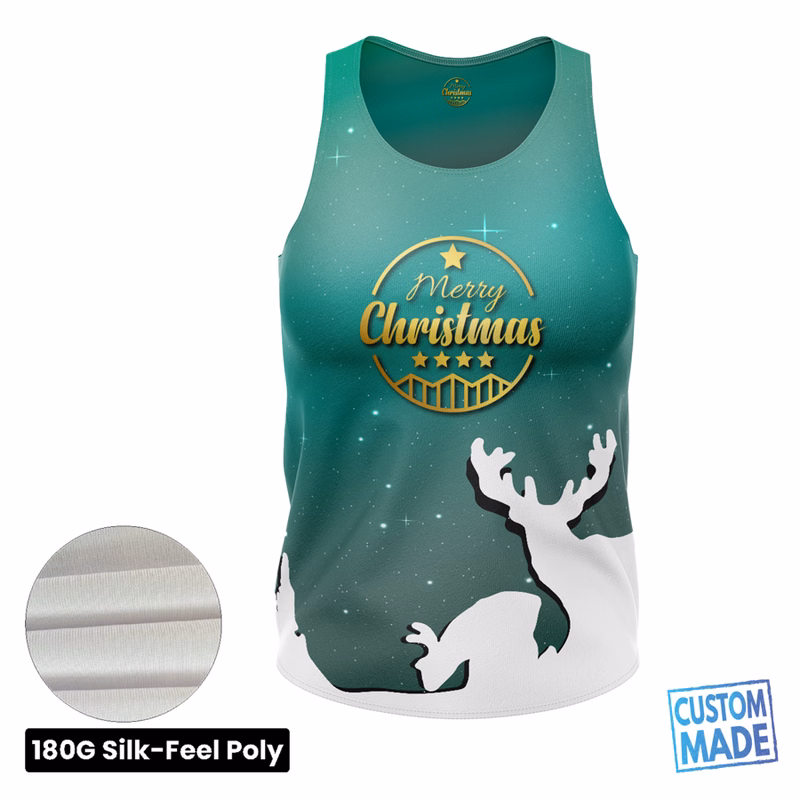 Women's Sublimation Jersey Style Tank Top - 180G Silk-Feel