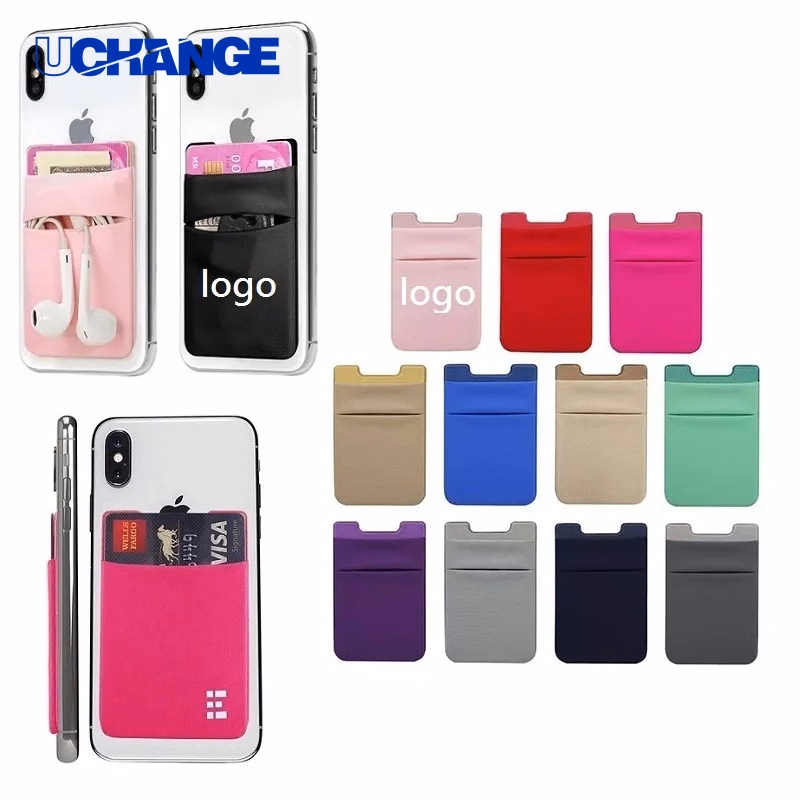 Elastic Lycra Phone Card Holder Sticker for Daily Use