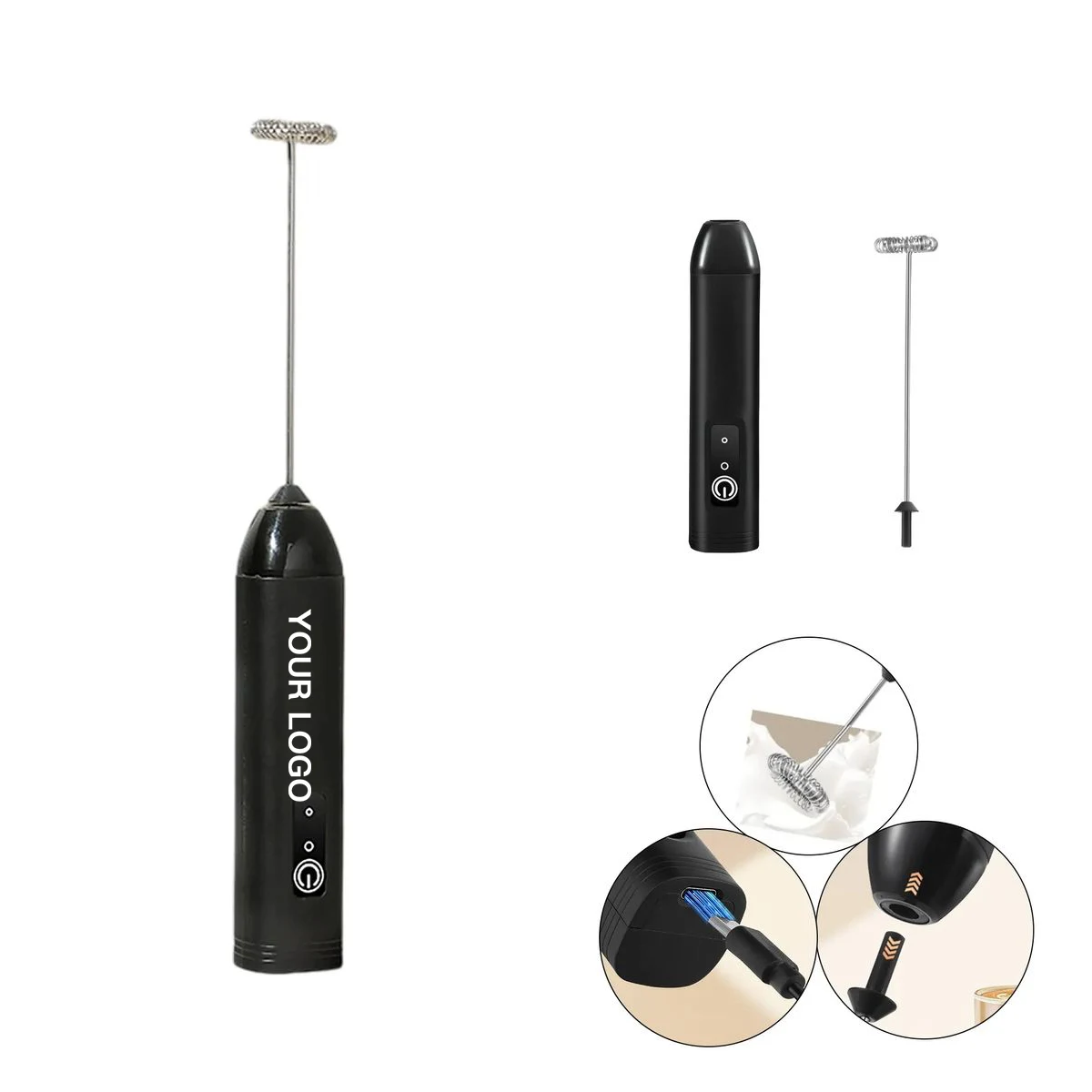Cordless Stainless Egg Beater for Coffee and Baking 1
