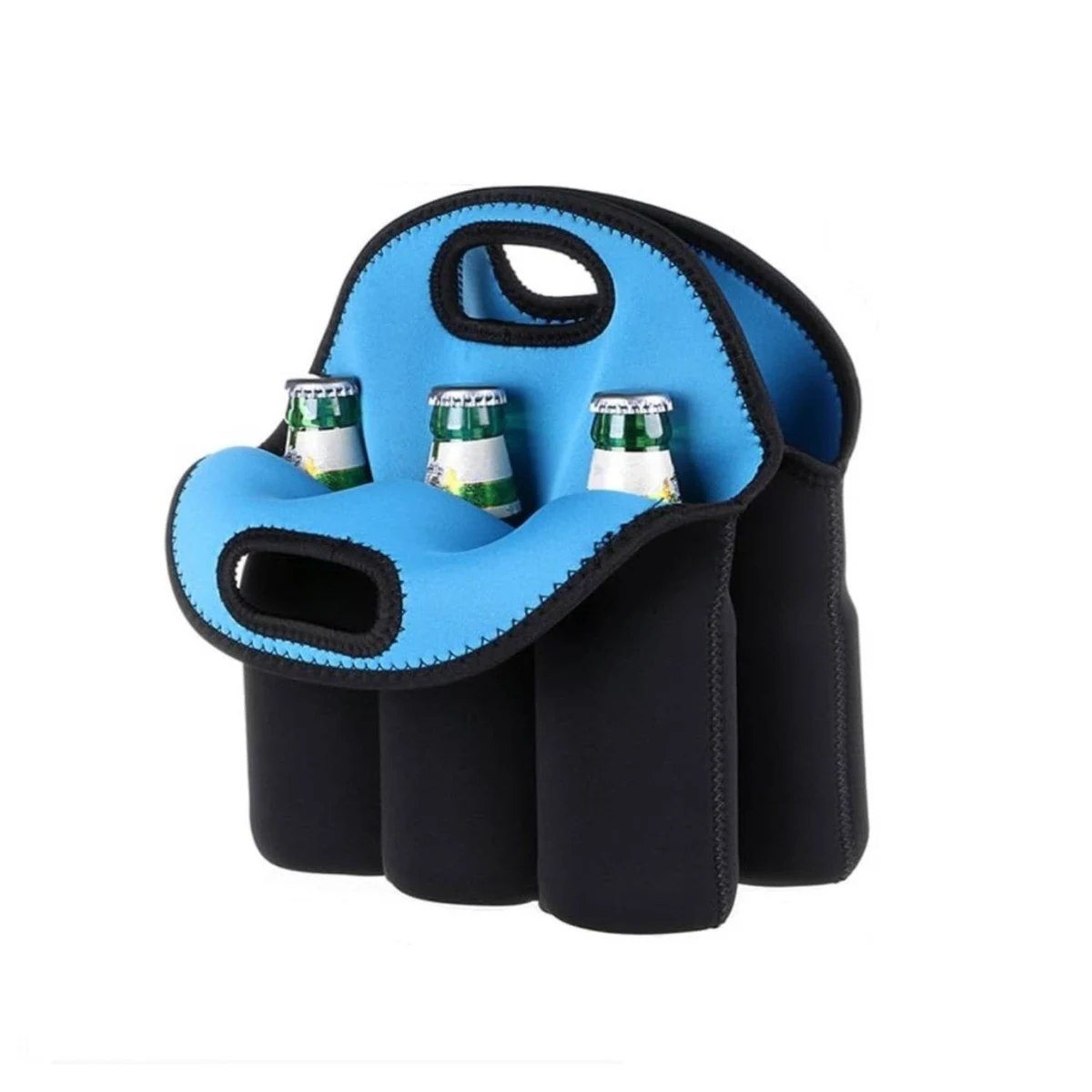 6 Pack Neoprene Beer Can Cooler, custom koozie with logo imprint 1
