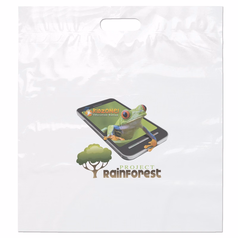 Die Cut Handle Bag - 18W x 20H x 4 - Dynamic Color