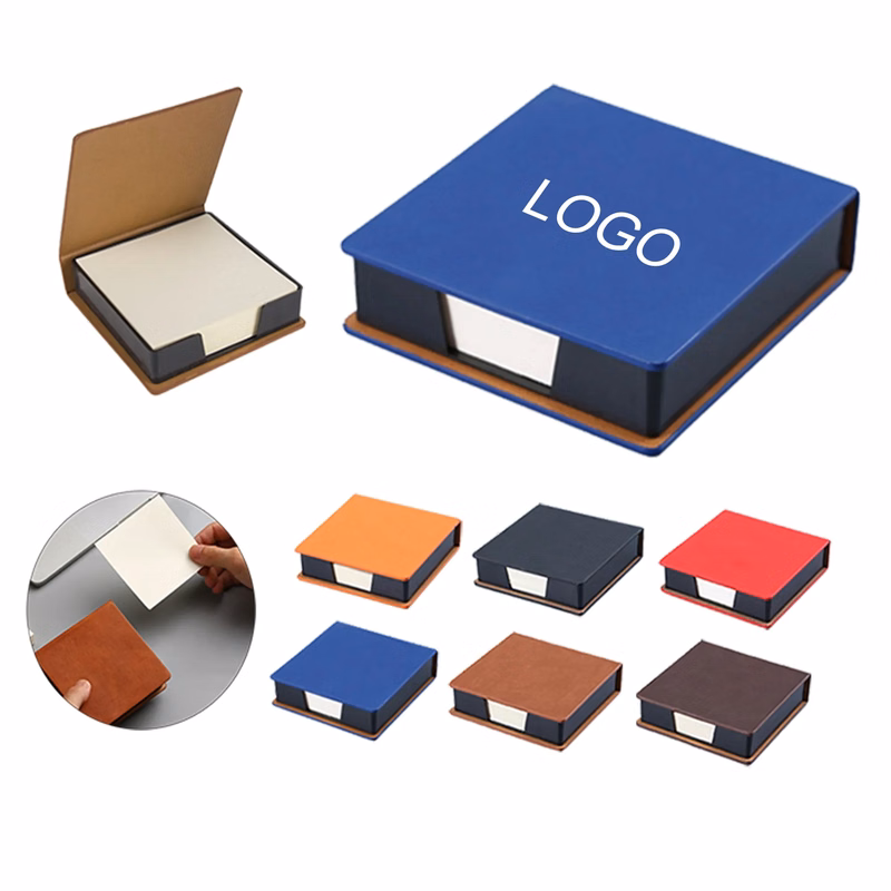 PU Leather Sticky Note Holder Box