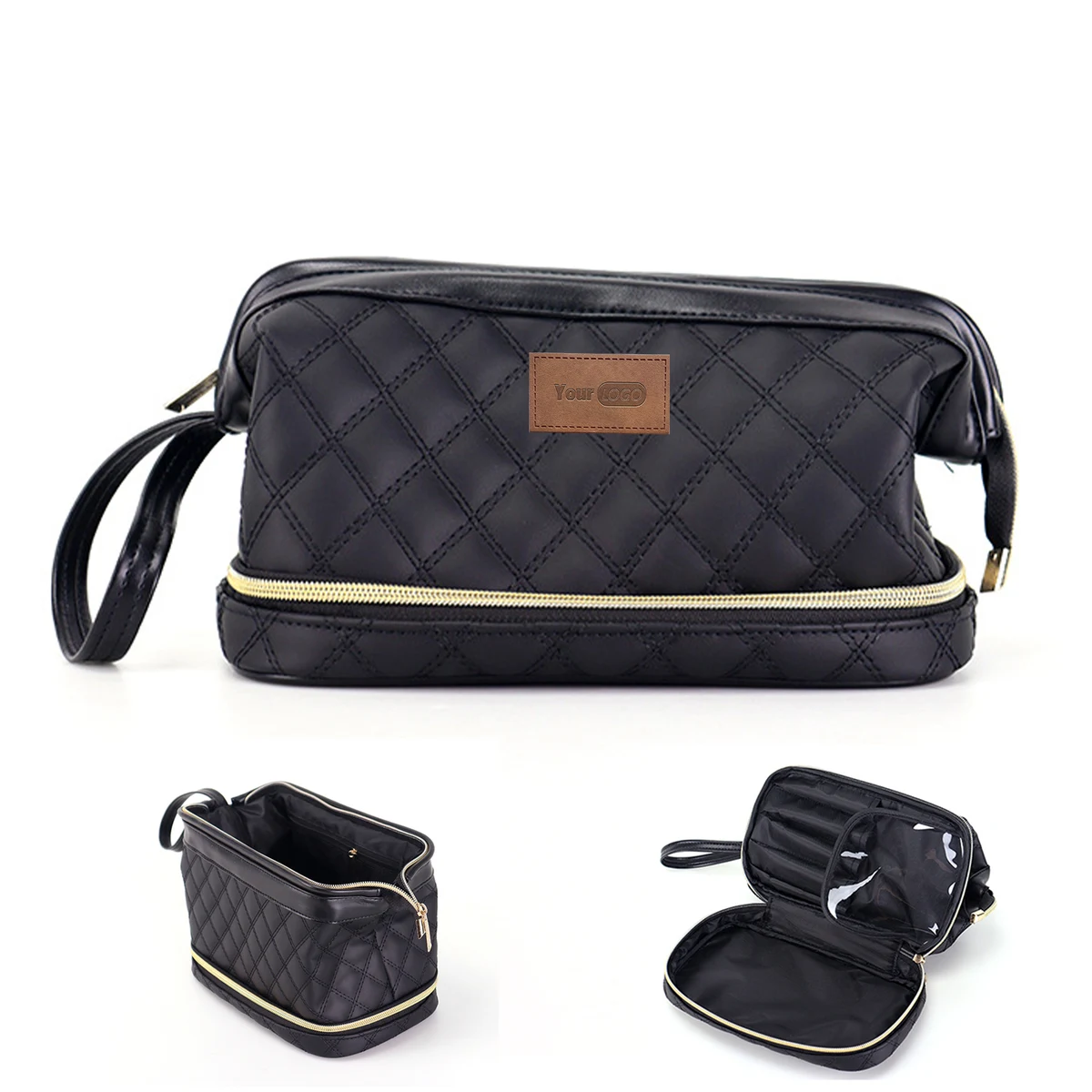 PU small simple travel toiletries storage bag 1