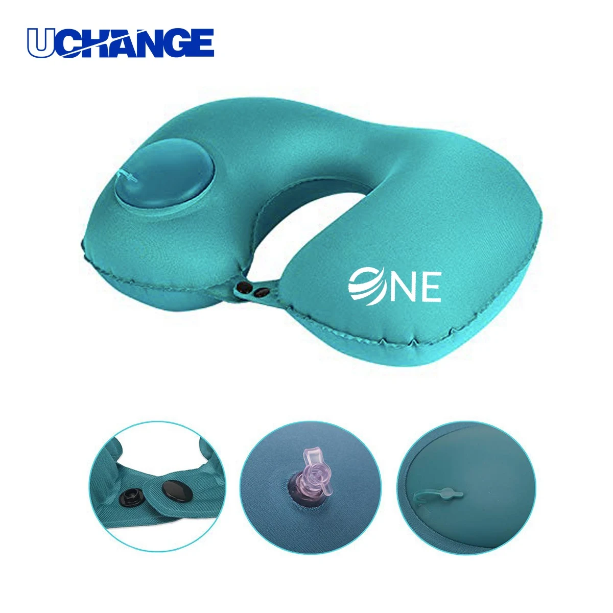 Silk U Shaped Inflatable Pillow for Travel Comfort 1