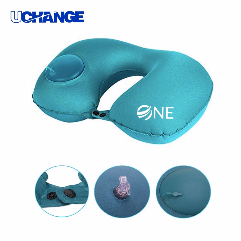 Silk U Shaped Inflatable Pillow for Travel Comfort