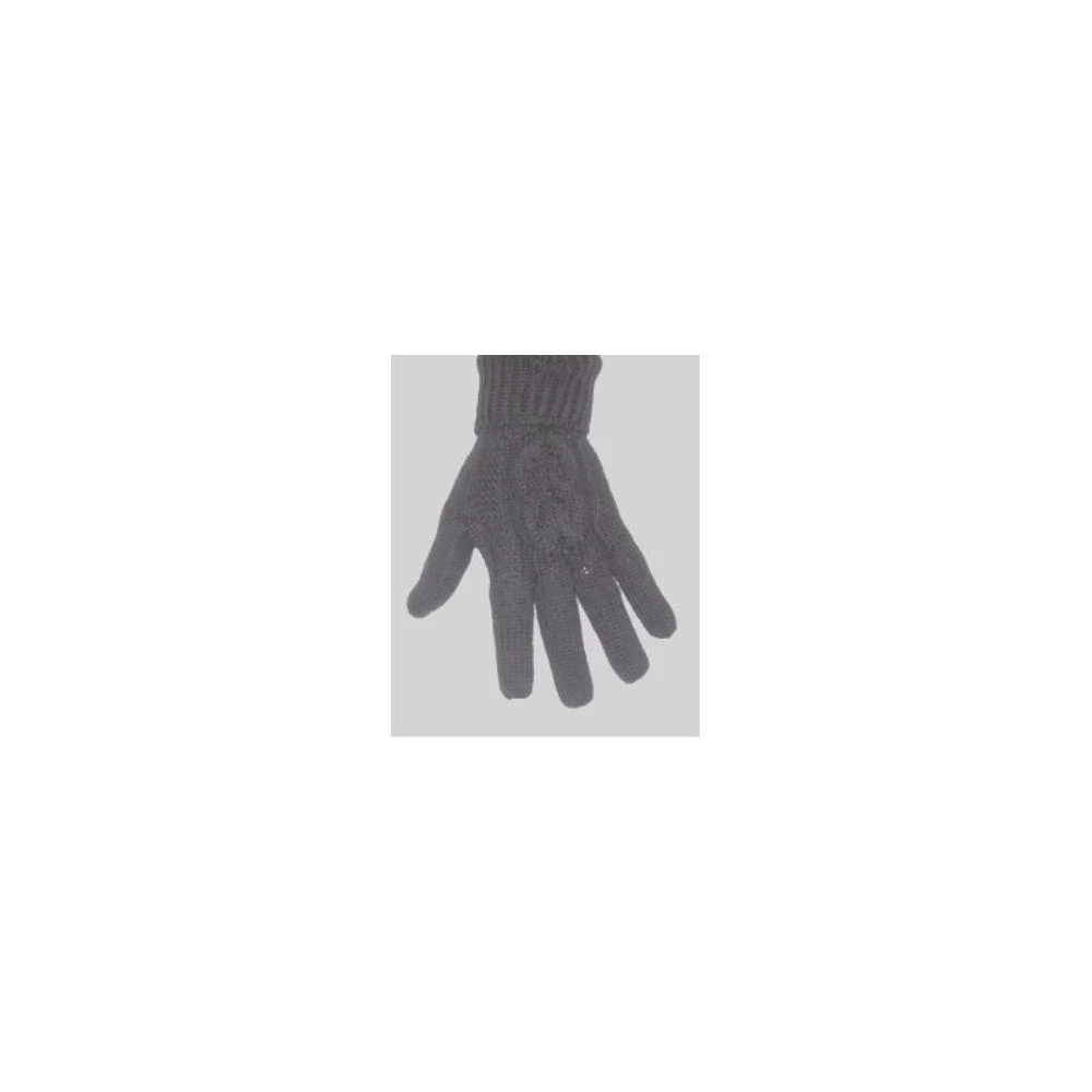 Adult Winter Gloves - Black Wool Blend 1