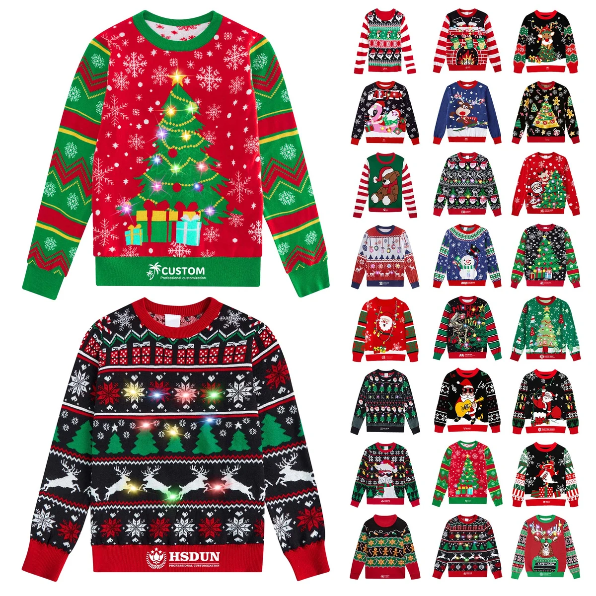 Completely Custom 100% Acrylic Jacquard Knitted Sweater 1