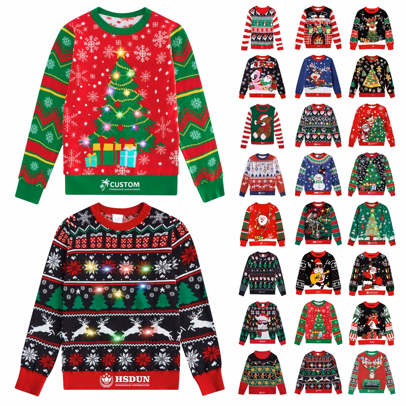 Completely Custom 100% Acrylic Jacquard Knitted Sweater