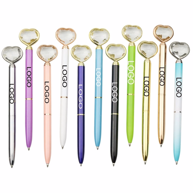 Heart Shape Crystal Diamond Ballpoint Pen