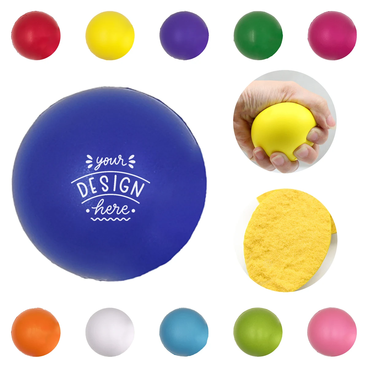MOQ 50pcs Customizable PU Squeeze Ball 1