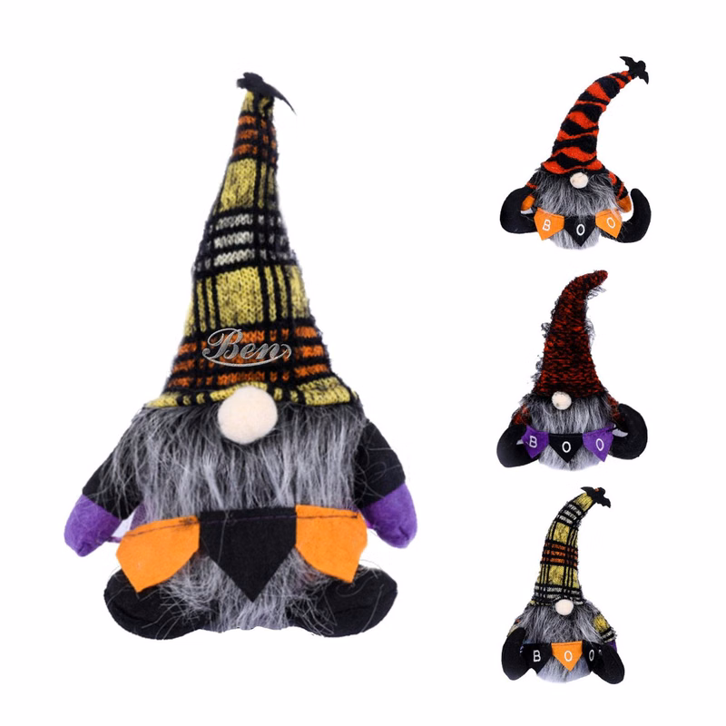 Halloween faceless doll decoration