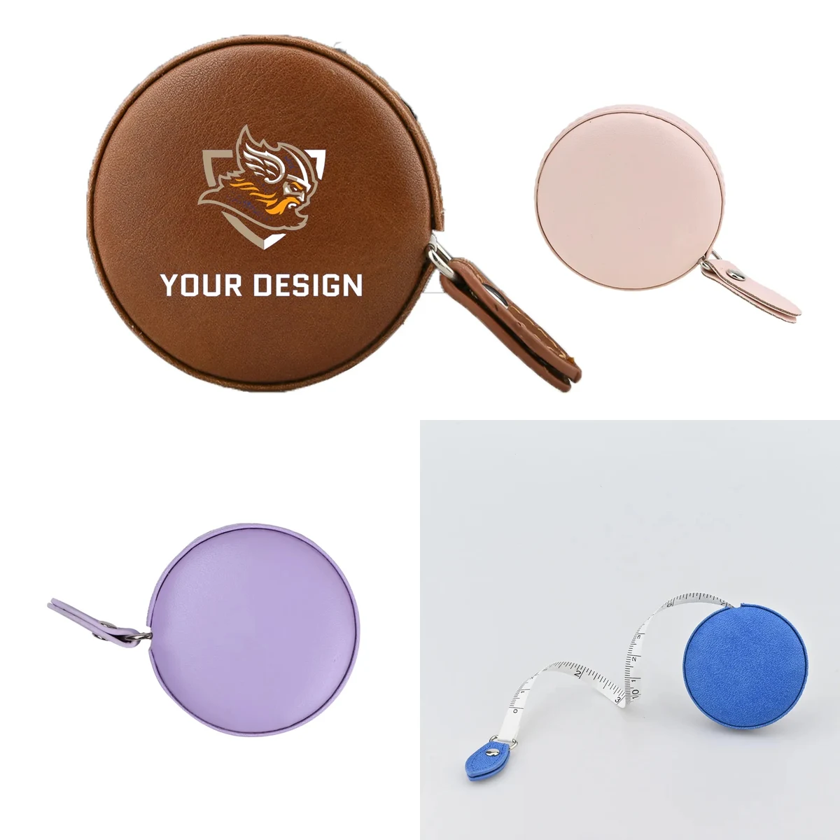 Mini Measuring Tape with PU case Full Color Print 1