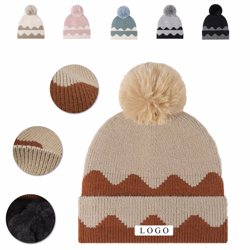 Winter Fleece Lined Beanie Hat