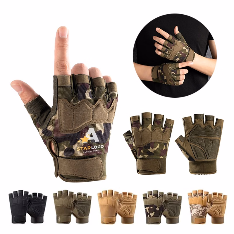 Tactical Fingerless Outdoor Anti Slip Gloves