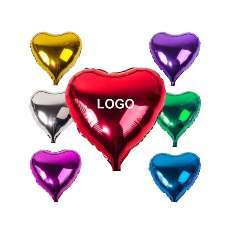 Helium Balloon 10" Heart-shape Latex 1